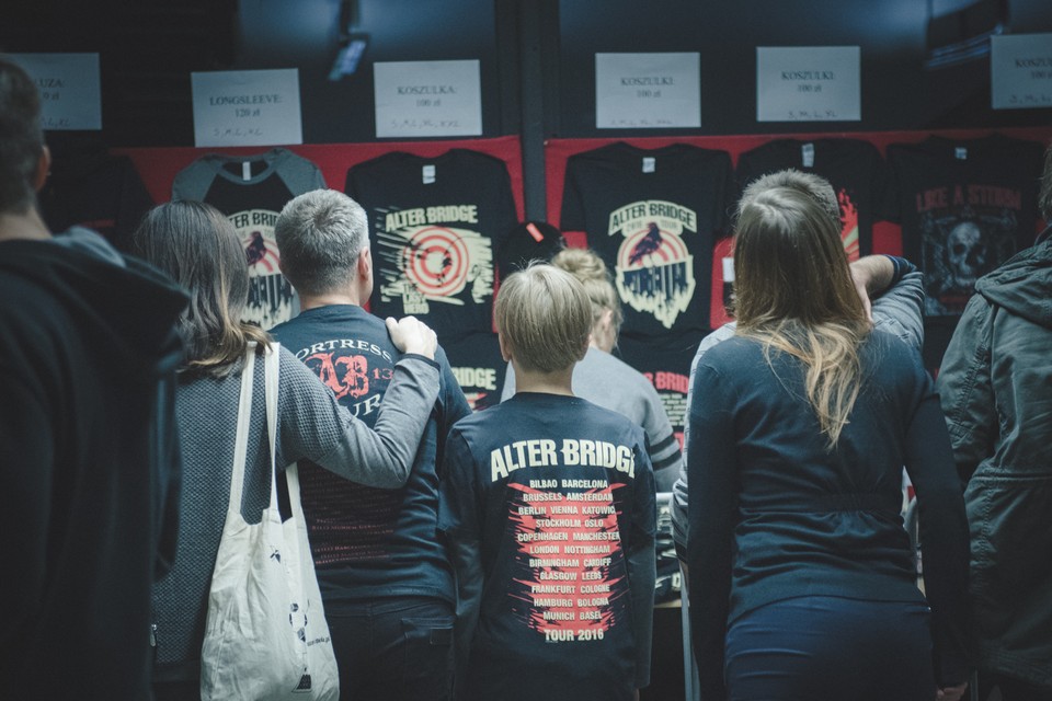 Alter Bridge w katowickim Spodku - zdjęcia publiczności