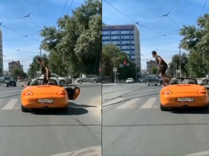 Neobična situacija na pešačkom prelazu