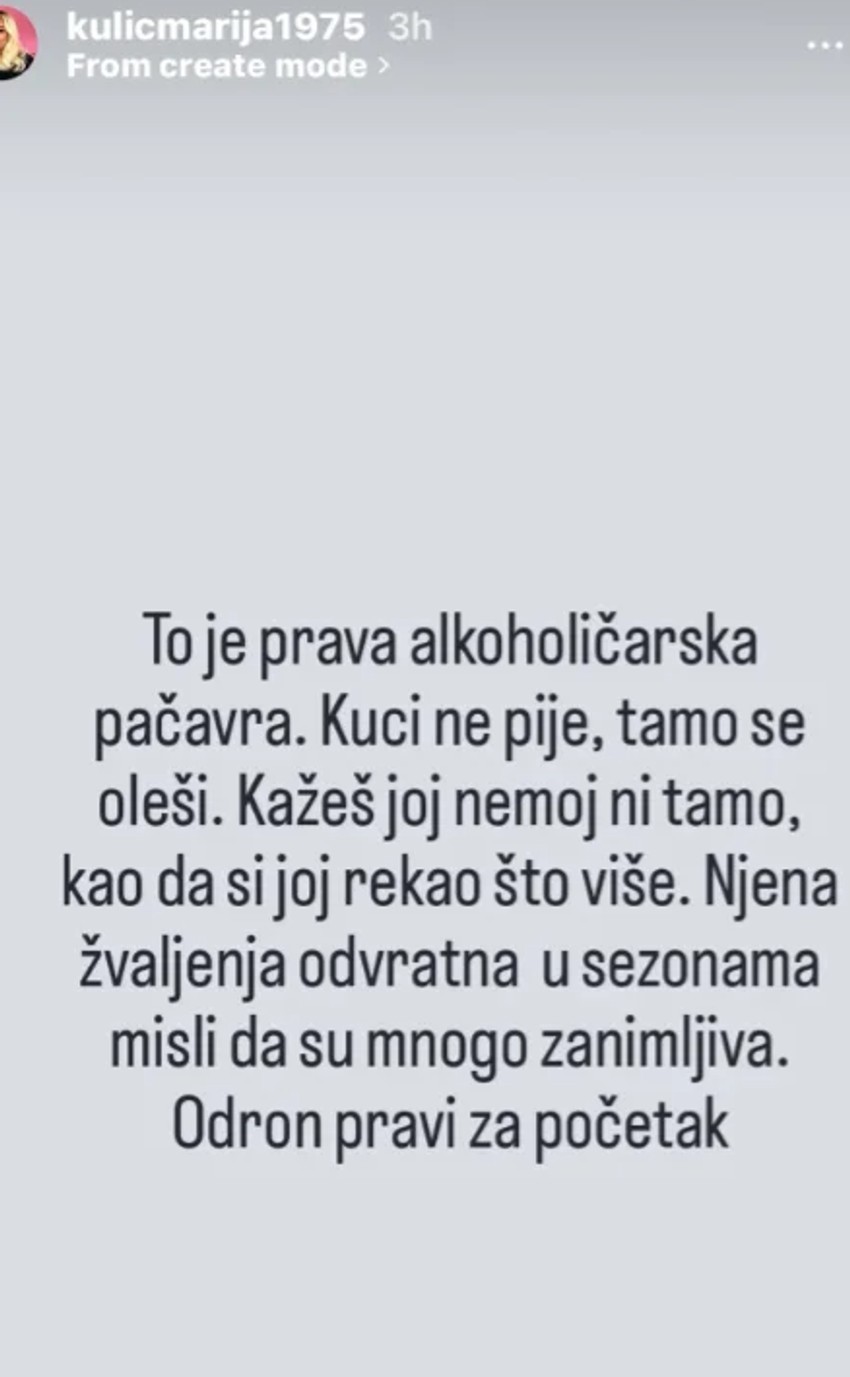 Marija Kulić, objava