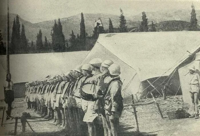 Pionierzy w obozie "Artek" na Krymie, 1925 r.