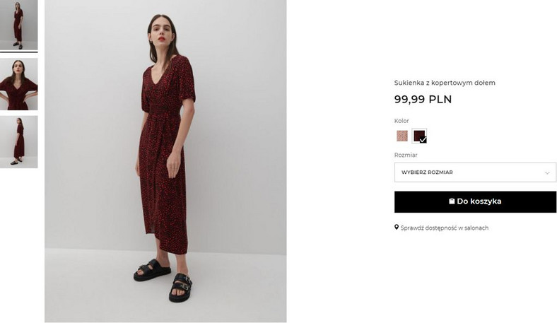 Podobną sukienkę do tej, którą ma Agata Duda można kupić już za 99 zł. 