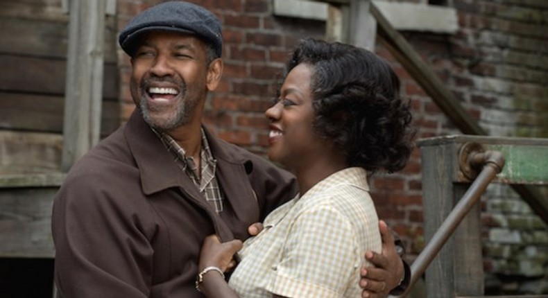 Viola Davis and Denzel Washington in Fences 