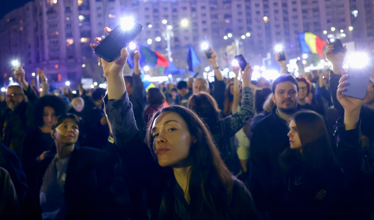Antyprawicowe protesty w Rumunii
