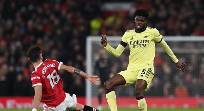 ‘Partey was the worst player on the pitch’ – Arsenal fans lash out after Man United defeat