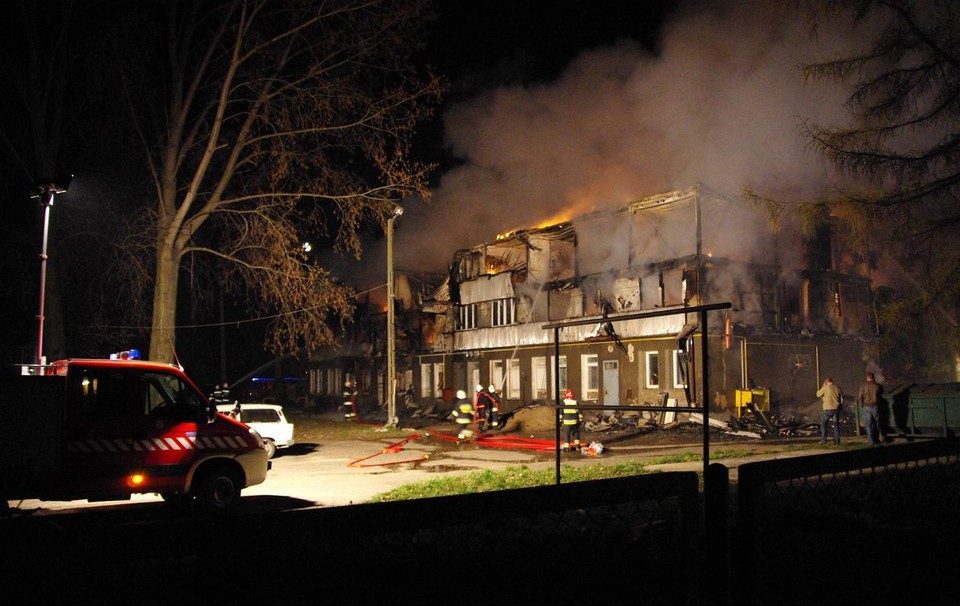 KAMIEŃ POMORSKI POŻAR HOTELU