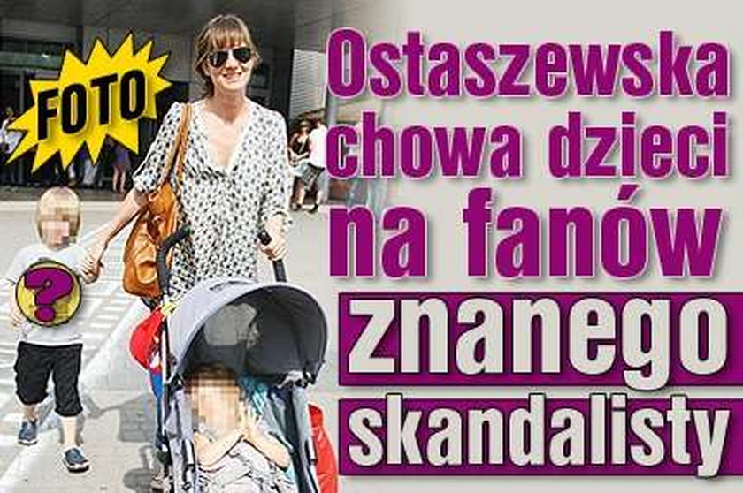 Maja Ostaszewska z dziećmi na festiwalu. FOTY