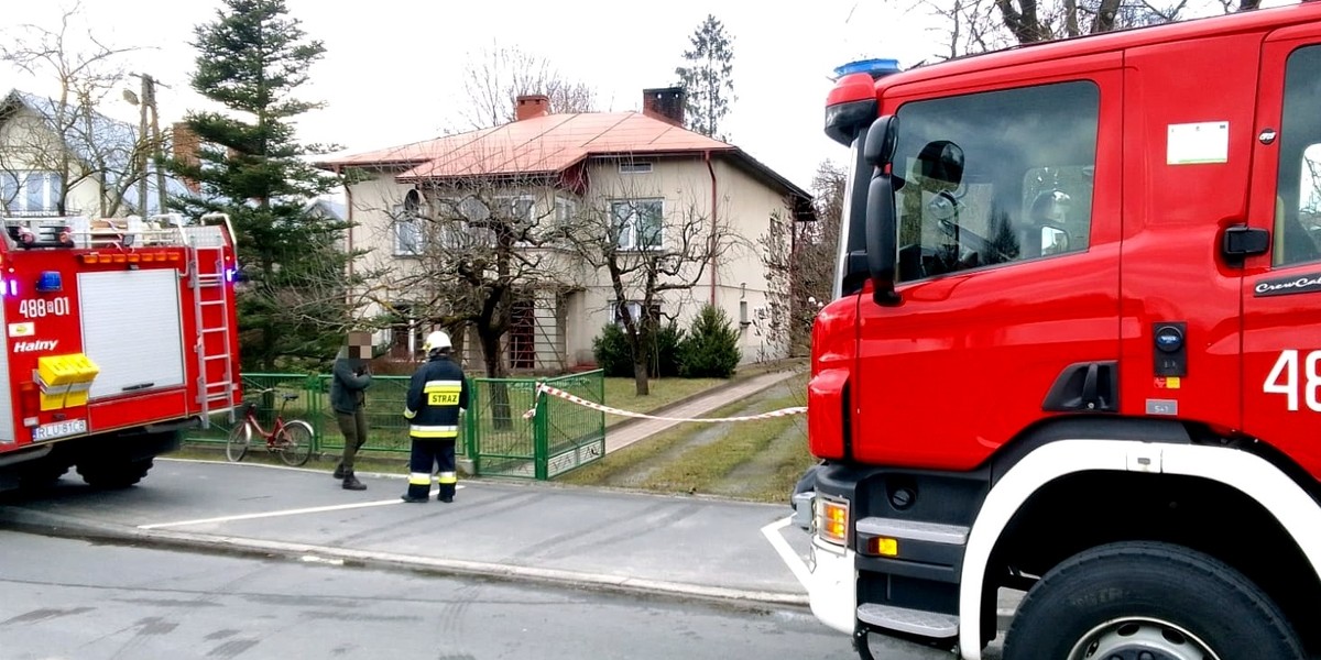 Eksplozja domu w Starym Dzikowie.