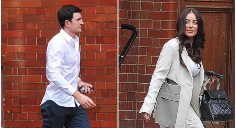 Harry maguire has tied the knot with his fiancee Fern Hawkins