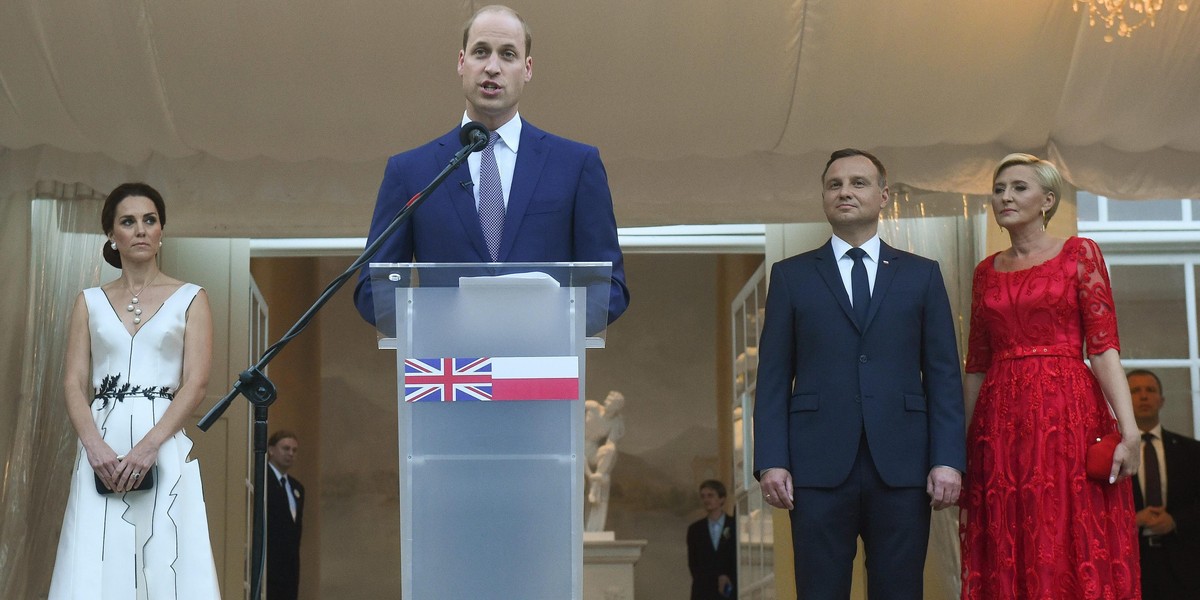 William i Kate w Polsce