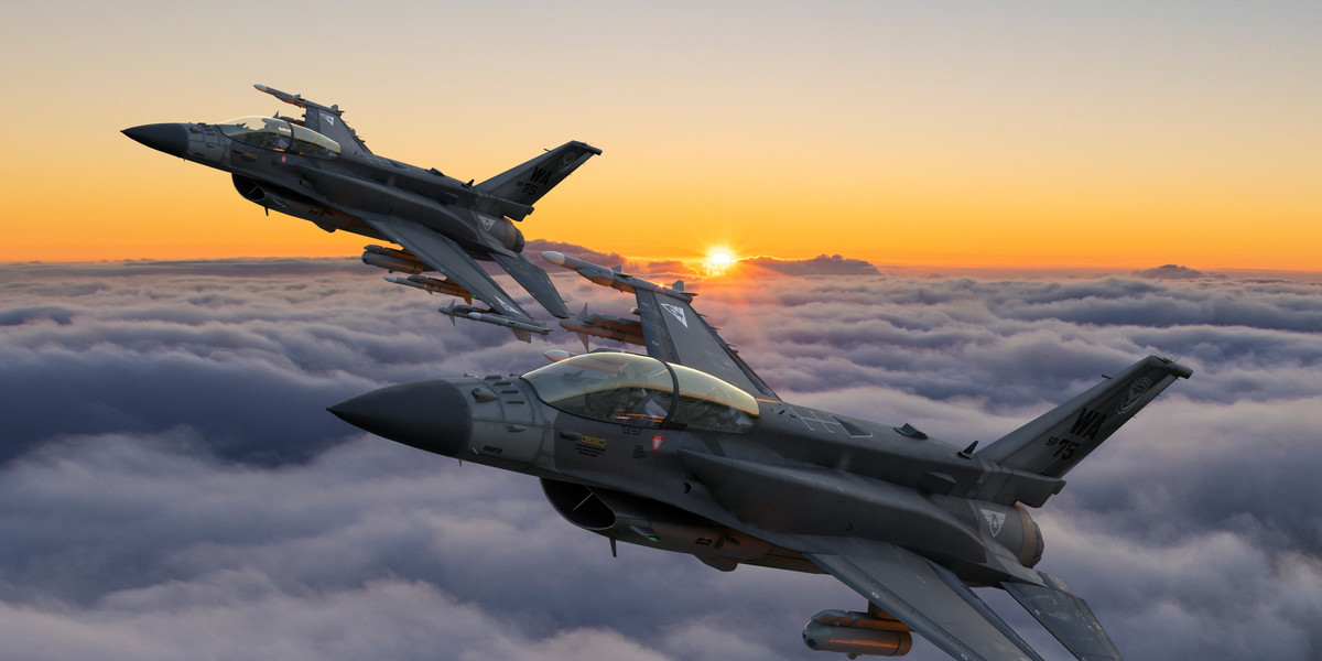 F-16 w powietrz (fot. ilustracyjne)