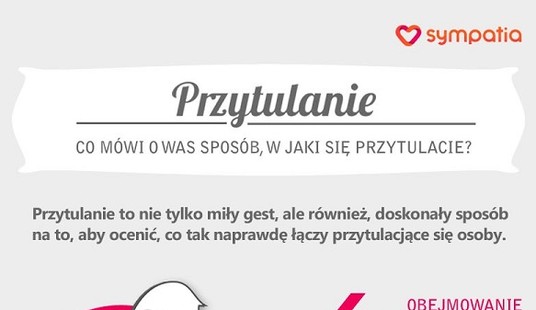 Co mówi o was sposób, w jaki się przytulacie? [INFOGRAFIKA]