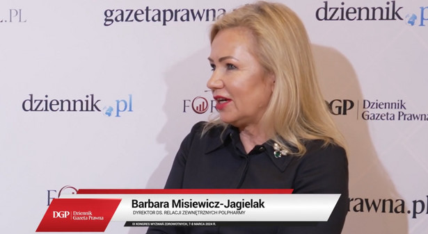 Barbara Misiewicz-Jagielak, dyrektorka ds. relacji zewnętrznych firmy, POLPHARMA SA, wiceprezeska zarządu Polskiego Związku Pracodawców Przemysłu Farmaceutycznego – Krajowi Producenci Leków