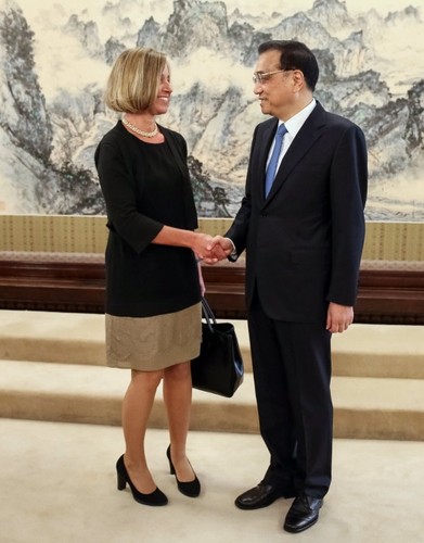 Federica Mogherini i Li Keqiang