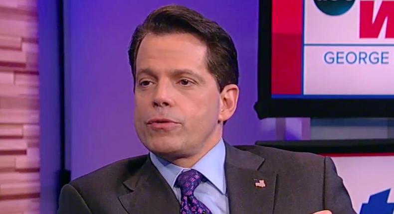 Former White House communications director Anthony Scaramucci on This Week.