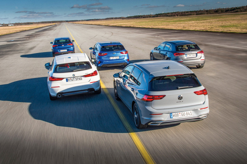 Porównanie: VW Golf VIII kontra BMW serii 1, Kia Ceed, Mercedes klasy A i Opel Astra