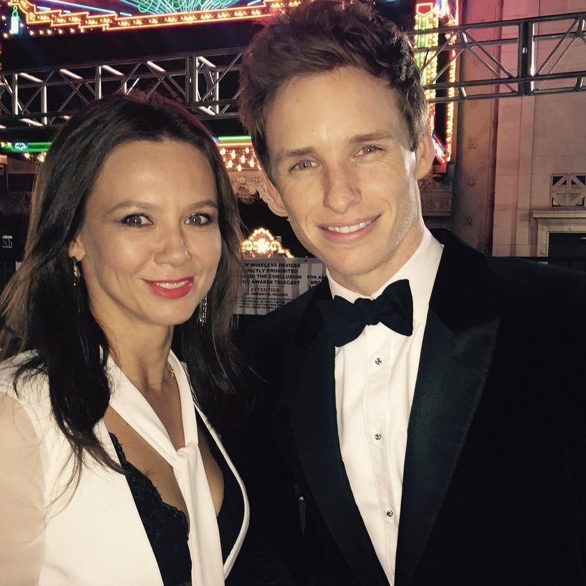 Kinga Rusin i Eddie Redmayne