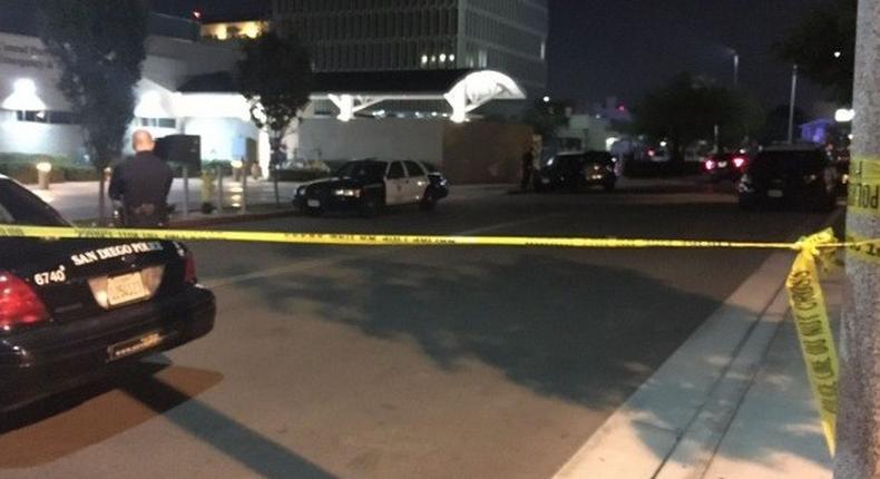 San Diego police say two officers shot, suspect in custody