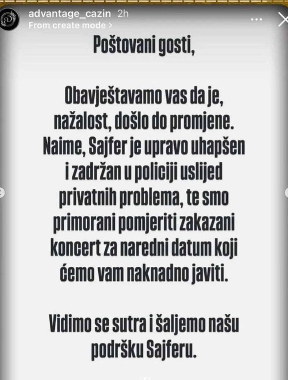 Uhapšen reper Sajfer