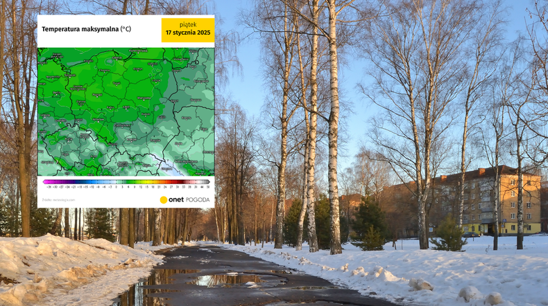 Zimowa pogoda nie utrzyma się długo. Znamy datę nadejścia ocieplenia (screen: meteologix.com)