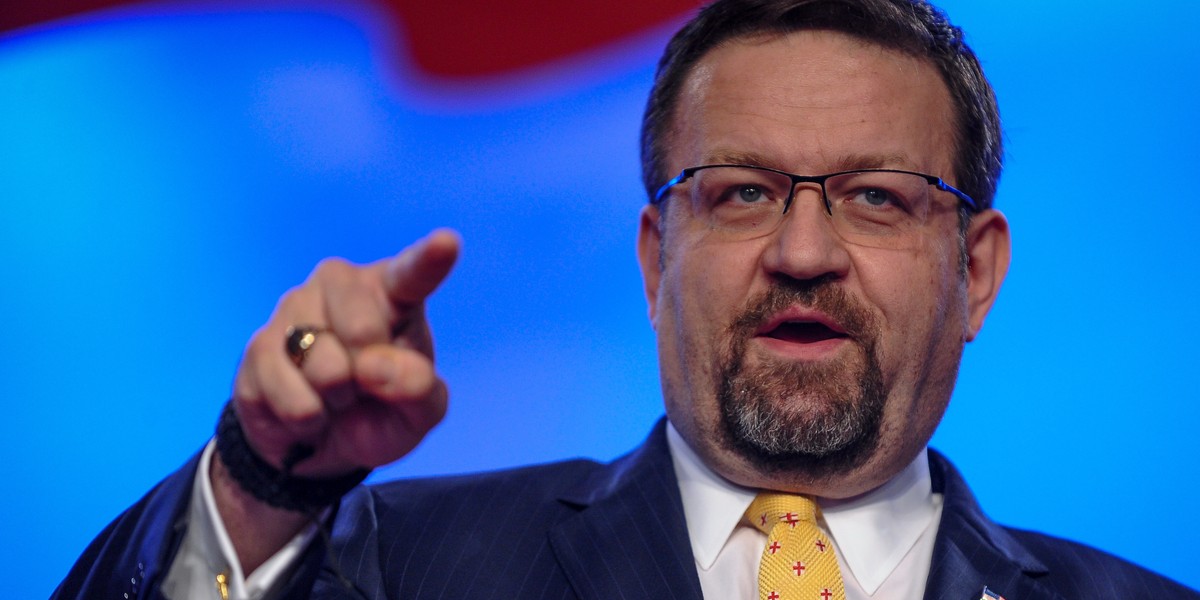 Trump ally Sebastian Gorka said he never leaves the house without 2 pistols and a tourniquet — and Twitter lit up