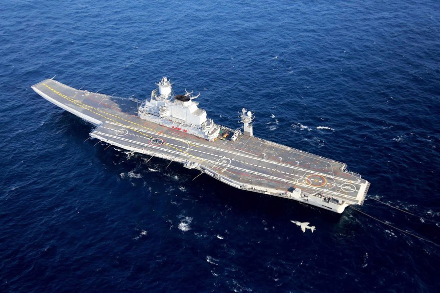 Indyjski lotniskowiec INS Vikramaditya / fot. GODL-India, wikipedia.org