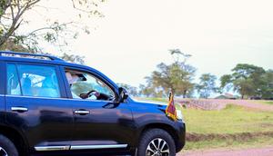 President Yoweri Museveni recounted surviving a car crash decades ago
