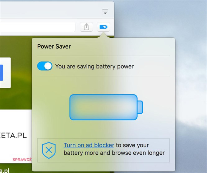 Opera z oszczędzaniem energii baterii na komputerach