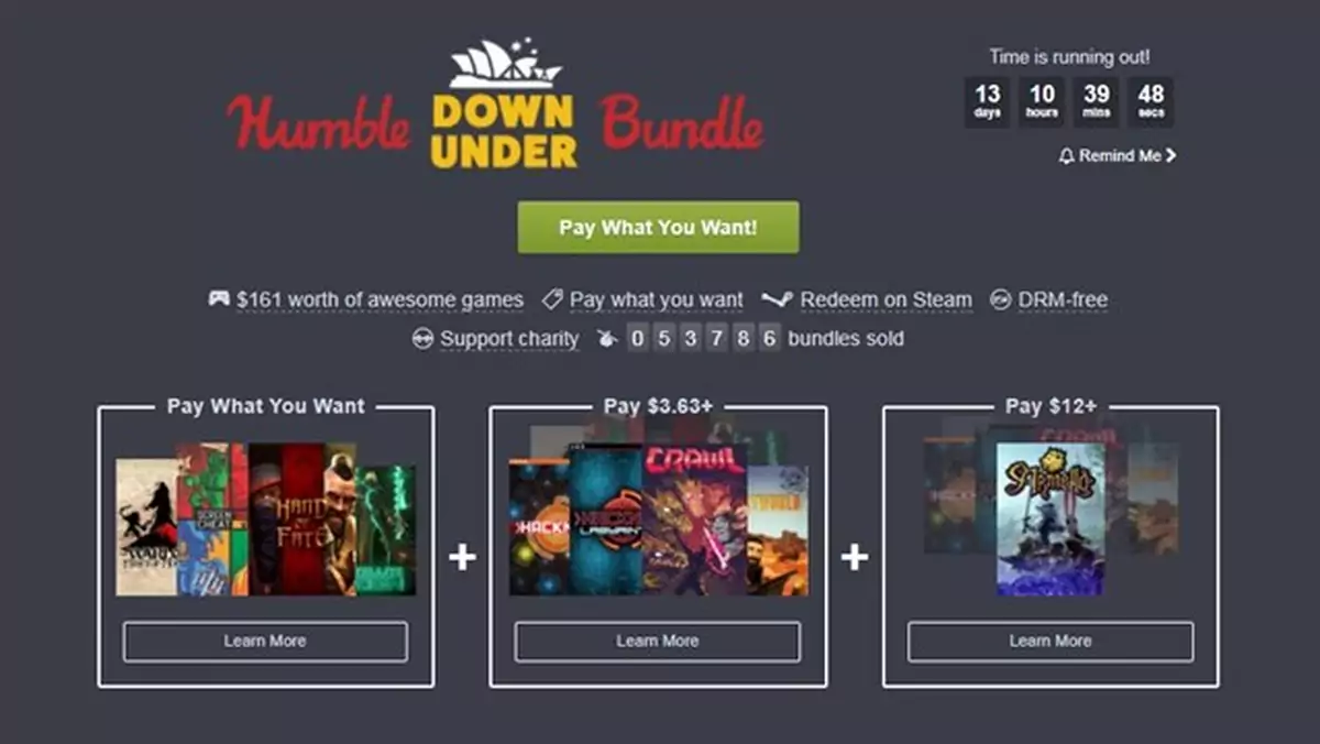 Humble Bundle - gry z Australii za kilka dolarów