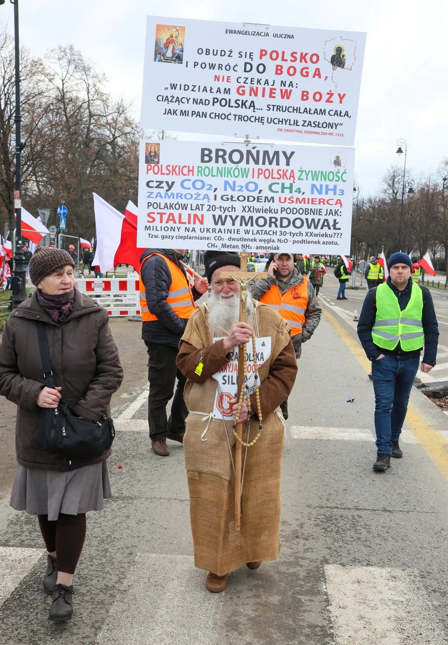 Protest rolników. Warszawa, 6 marca 2024 r.