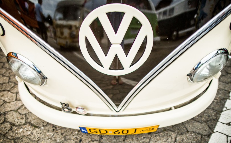 Polscy fani volkswagena T na Bulli Summer Festival w Wolfsburgu