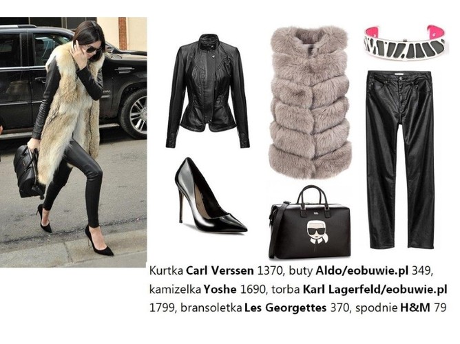 STYLIZACJE z futrzaną kamizelką