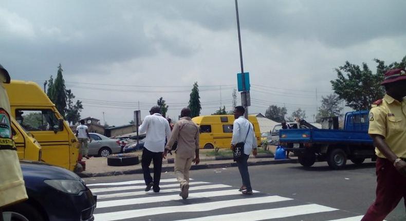 Using a zebra crossing in Nigeria can be an extreme sport for a lot of pedestrians most of the time [Trek Africa]