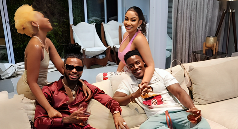 Diamond, Zuchu, Zari and Shakib hanging out in South Africa