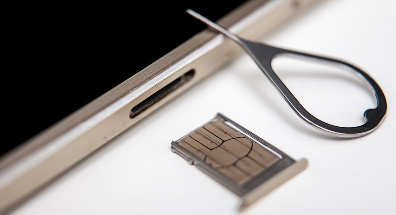 It only takes a moment to remove an iPhone's SIM card.
