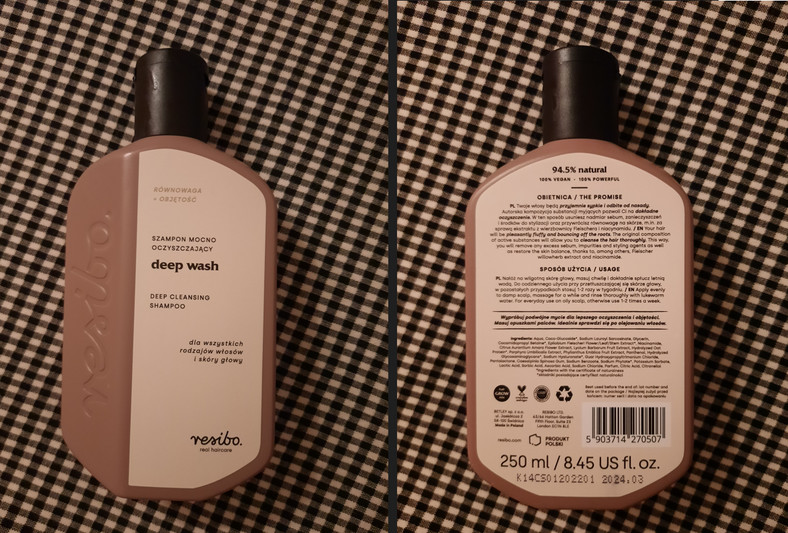 Resibo szampon mocno oczyszczający