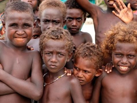 Melanesian people of Solomon Islands