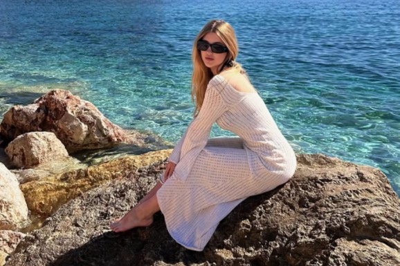 OTKRIVENO GDE SE BAŠKARI ĆERKA GOCE TRŽAN Lena u providnoj haljini, njen dečko BEZ MAJICE: Ručaju u najskupljem restoranu