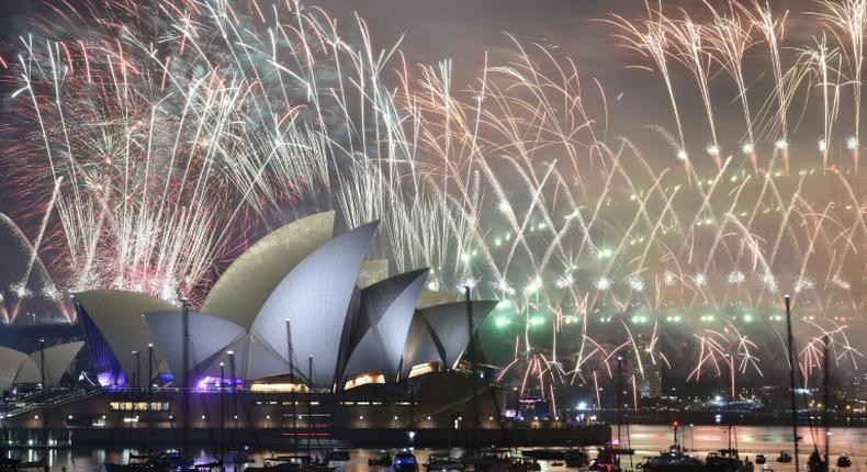 A record amount of pyrotechnics lit up the Sydney skyline for 12 minutes and dazzled more than 1.5 million spectators