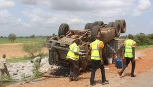 FRSC at an accident scene (Illustration)