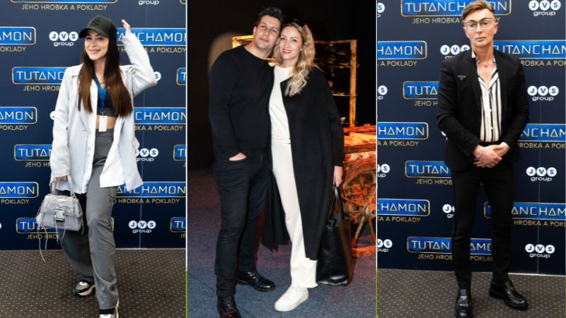 Známe tváre na výstave Tutanchamón.