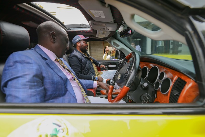 DP Ruto receives six wheeled customized vehicle in Karen