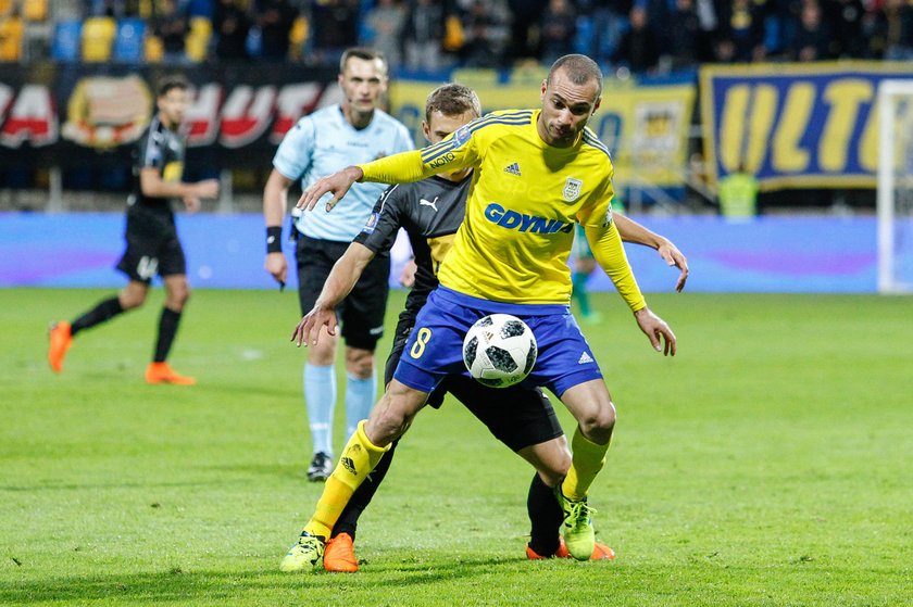 17.04.2018 ARKA GDYNIA - KORONA KIELCE 1/2 FINALU PUCHAR POLSKI REWANZ PILKA NOZNA