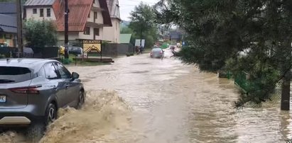 Potężne nawałnice na południu Polski. Ulice zamieniły się w rwące rzeki