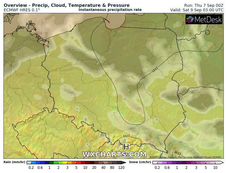 Noc zapowiada się pogodnie ale z lokalnymi mgłami