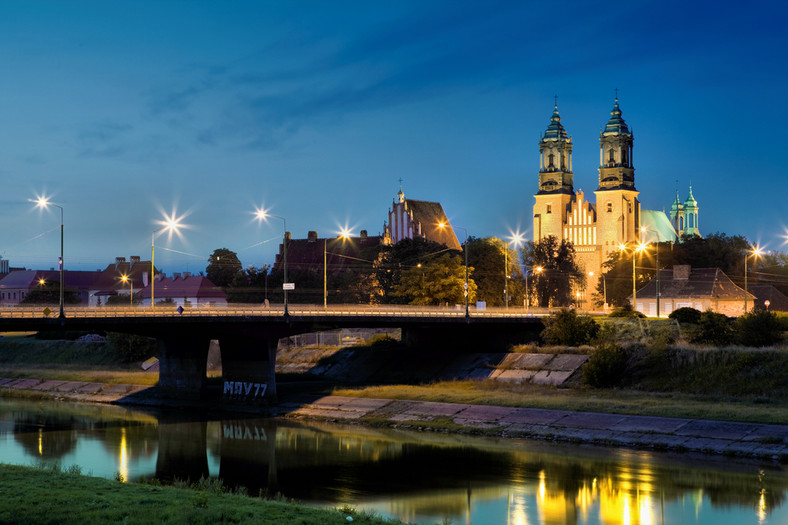 Ostrów Tumski nocą