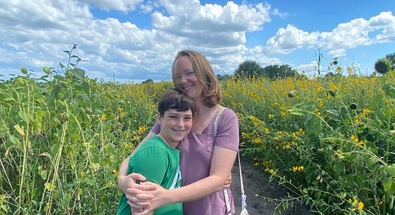 Ashley Archambault found creative ways to enjoy summers with her son as a single mom on a budget.Courtesy Ashley Archambault