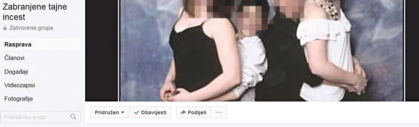 Korisnici su u grupu postavljali fotografije dece sa užasavajućim porukama