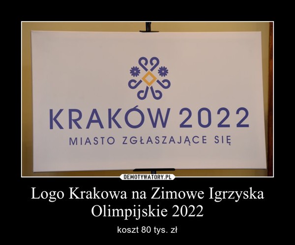 Kraków 2022 logo - mem