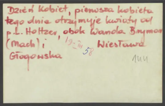 Dzień Kobiet, 1958/Fot. Miejska Biblioteka Publiczna Radom 