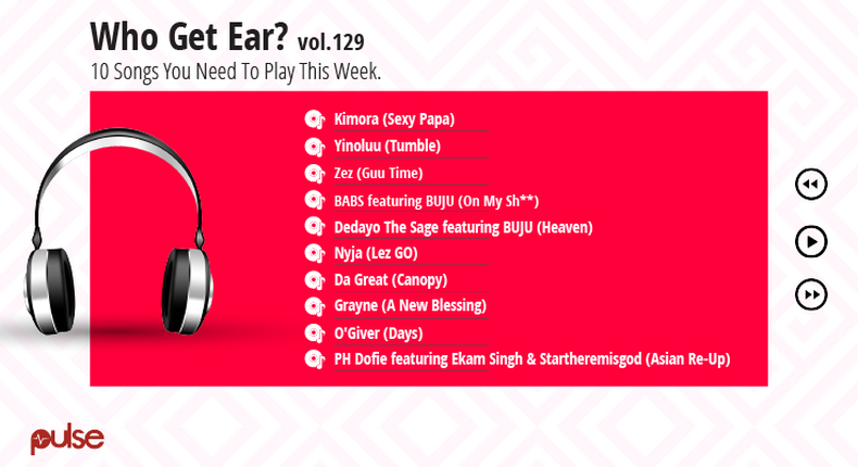 Who Get Ear Vol. 129: Here are the 10 Nigerian songs you need to play this week. (Pulse Nigeria)